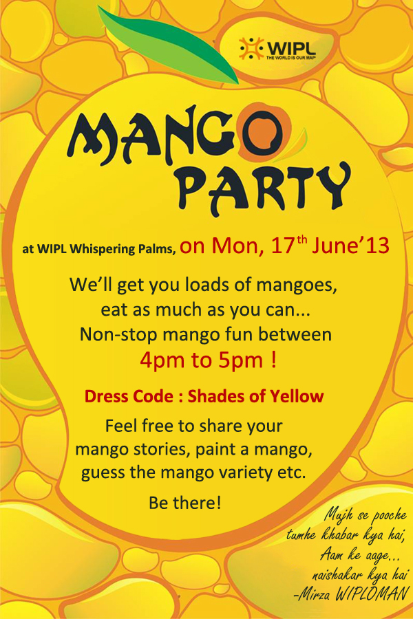 mango party at WIPL